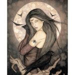 All Hallows Eve Witch Fantasy Art by Jessica Galbreth