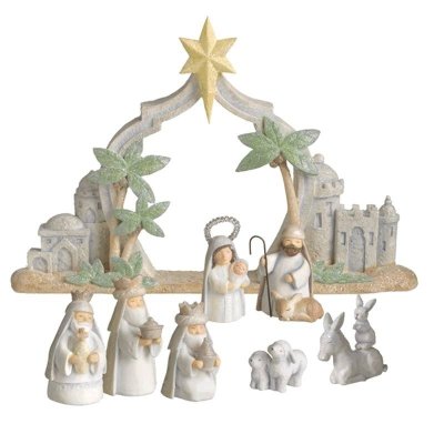 Gifts of Glory Miniature Nativity Christmas Figurine Set