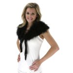 Midnight Madame Black Feather Capelet