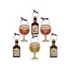 Funny Wine Glass Shape Ceramic Wall Sign