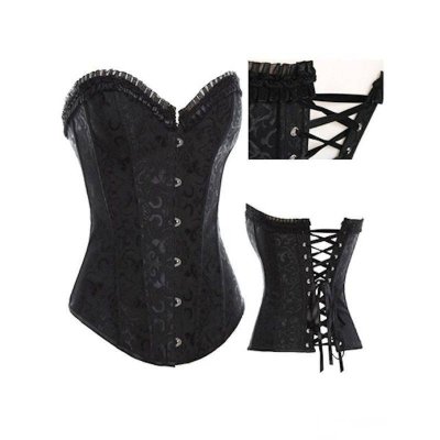 Bridal Brocade Steel Boned Corset