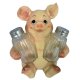 Porcine Spice Pig Figurine Salt & Pepper Holder
