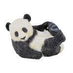 Cub on His Back Panda Bear Figurine