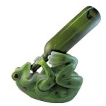 Frog Grog Frog Figurine Wine Holder