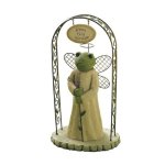 Frog Angel with Arbor Garden Figurine by Grasslands Road