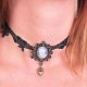 Black Vintage Lace and Cameo Choker Necklace