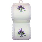 Lavender Design Handmade Linen Toilet Paper Holder