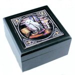 Owl Jewelry Box by Anne Stokes