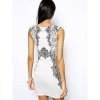 Charming Maiden Black and White Dress
