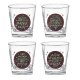 Tipsy Christmas Whiskey Glasses Set of 4 Funny Sayings