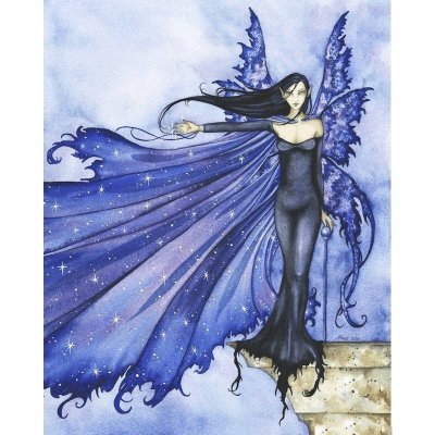 Cloak of Stars Fantasy Art Fairy Mouse Pad by Amy Brown