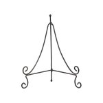Bird Bath Stand Metal Easel or Plate Stand