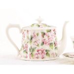 Apple Blossom Ceramic Teapot
