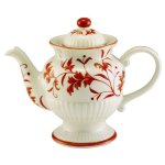 Red Leaf Ceramic Teapot from Andrea by Sadek