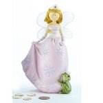 Pink Princess Fairy Figurine Piggy Bank