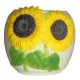 Sunflowers Ceramic Sculpted Votive Candle Holder