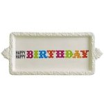 Happy, Happy Birthday Cake Serving Plate