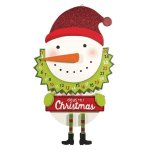 Days Til Christmas Count Down Sign Snowman Figurine