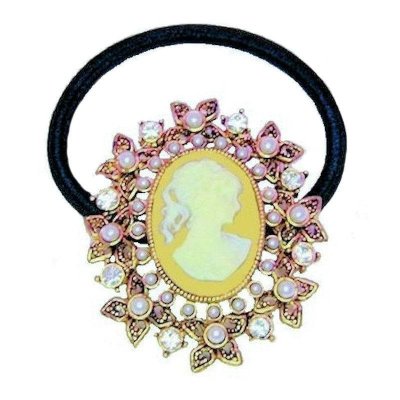 Vintage Cameo Ponytail Holder by Spring Street Design