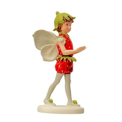 Strawberry Flower Fairy Mini Figurine by Cicely Mary Barker