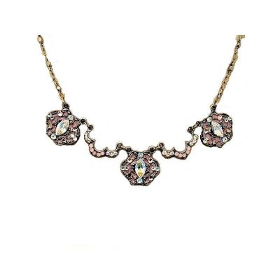 Cat Eye Crystals and Opals Pendant Necklace