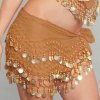 Gold Coin Hip Scarf Belly Dance Costume