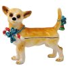 Chihuahua Christmas Dog Figurine Trinket Box by Keren Kopal