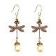 Dragonfly Earrings with Genuine Pearls by Robin Goodfellow
