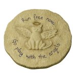 Cat Angel Pet Memorial Stepping Stone or Garden Sign