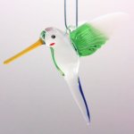 Hummingbird Ornament Handmade Glass by Egyptian Museum