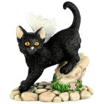 Midnight Cat Fairy Figurine by Faerie Glen