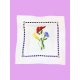 Floral Bouquet Handmade Linen Sachet Pillow
