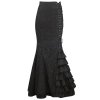 Mermaid Style Long Black Skirt