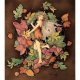 Autumn Leaves Fairy Fantasy Art by Linda Ravenscroft