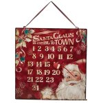 Santa Claus is Coming Christmas Count Down Sign