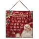 Santa Claus is Coming Christmas Count Down Sign