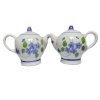 Floral Teapot Figurine Salt & Pepper Sets