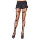 Black Skull & Spider Web Design Pantyhose