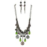Vintage Jewels Necklace & Earrings Jewelry Set
