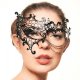 Chains of Mystery Costume Mask Black Laser Cut Metal