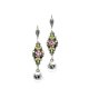 Crystal Droplet Flowers Chandelier Earrings by Anne Koplik