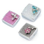 Crystal Menagerie Small Metal Pillbox by Spring Street Design