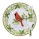 Cardinal Design Cake Plate Server Set from Andrea by Sadek