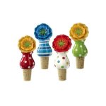 Flower Power Ceramic Wine Cork