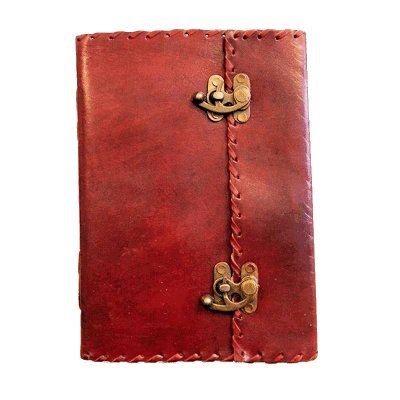Double Metal Clasps Handmade Leather Journal