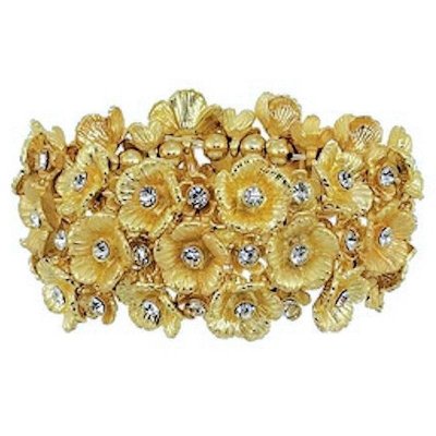 Golden Flowers Bracelet by Spring Street Designs