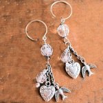 Birdies & Hearts Chandelier Earrings