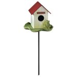 Lily Pad Lane Frog Figurine Birdhouse Garden Stake