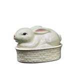 Bunny Figurine Ring Holder Bowl or Trinket Box