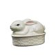 Bunny Figurine Ring Holder Bowl or Trinket Box